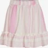 Vila Mini-jupes Jupe TILLIE Femme Rose / Blanc -Parfaite Jupe 79868f01f267569e38238aa8ec1a1a63