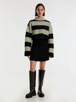 EDITED Mini-jupes Jupe Paolina Femme Noir -Parfaite Jupe 8087cabf30361b5cf8c963c9505792aa