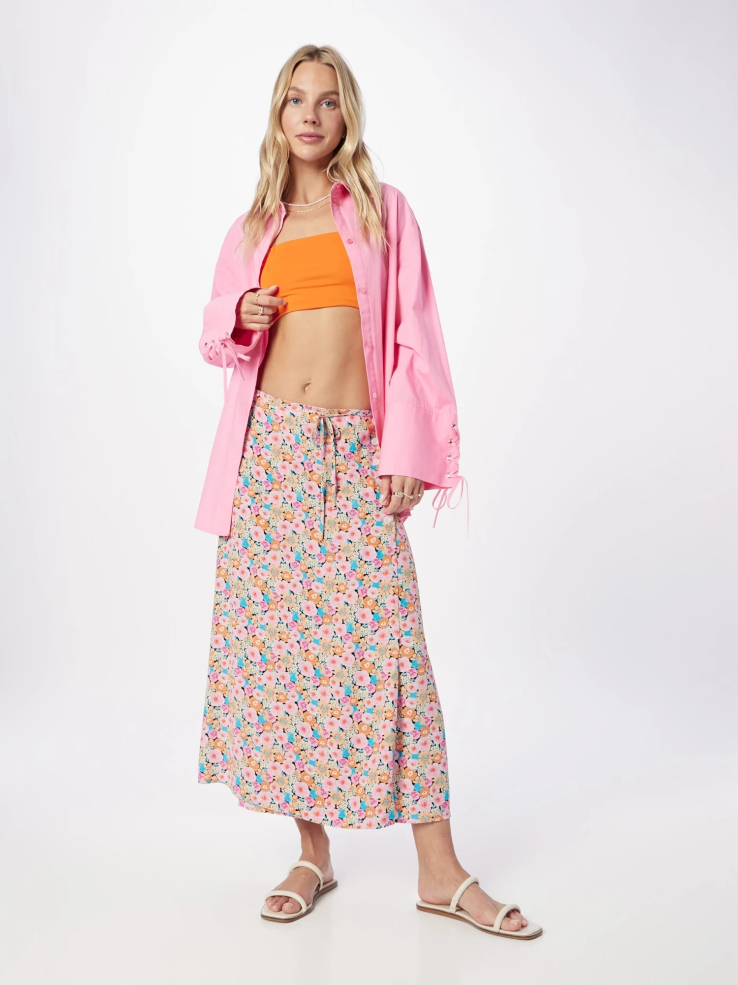 Jupes Longues Jupe ORANGE BLOSSOM Femme Orange / Orange Pastel 7 Jupes Longues Jupe ORANGE BLOSSOM Femme Orange / Orange Pastel – Image 5