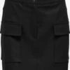 ONLY Jupes En Cuir Jupe VERA Femme Noir -Parfaite Jupe 85666bc6ce6ac3bcc51eb3d69d83cace