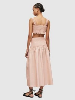 AllSaints Jupes Longues Jupe ALEX Femme Poudre -Parfaite Jupe 8690e33aea92891ecb78b413ba9e265b