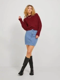 JJXX Mini-jupes Jupe Hazel Femme Bleu -Parfaite Jupe 86ca2d63945f74366b54dee170e4877a