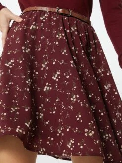 About You Mini-jupes Jupe Ginny Femme Bordeaux -Parfaite Jupe 86cccc5ad21f7f163db8c88a5f132cd9