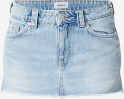 WEEKDAY Mini-jupes Jupe Ceiture Femme Bleu Clair