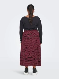 ONLY CARMAKOMA Jupes Longues Jupe Femme Rouge -Parfaite Jupe 8d46734770625d7e316f812ed1a9a779