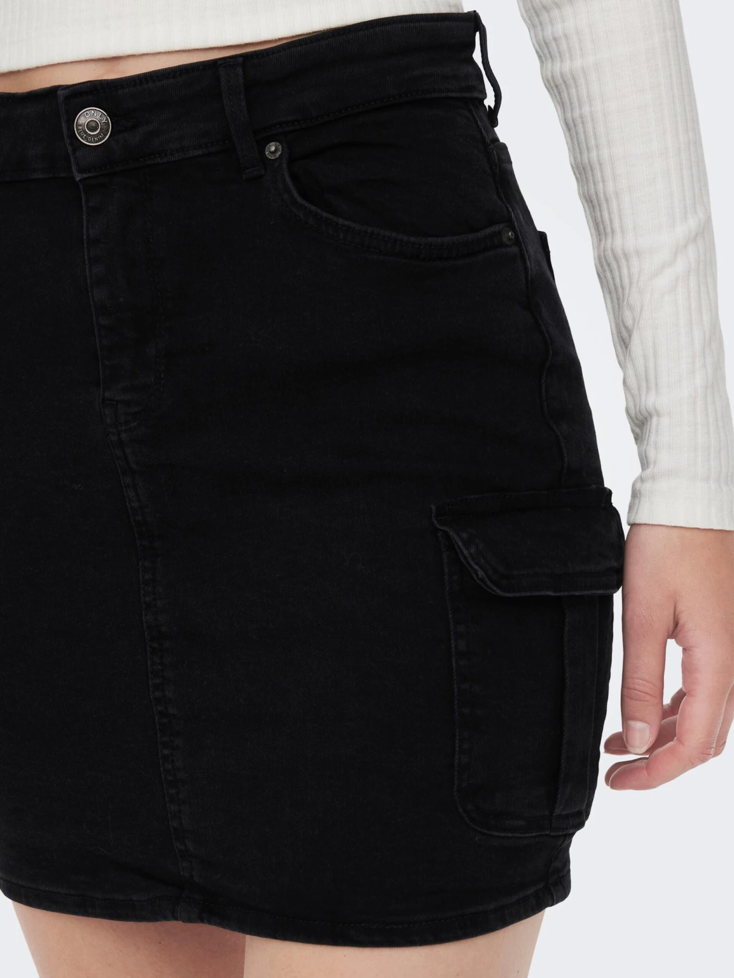 ONLY Mini-jupes Jupe Missouri Femme Noir 8 ONLY Mini-jupes Jupe Missouri Femme Noir – Image 6