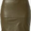 ICHI Jupes En Cuir Jupe DARINA Femme Moka -Parfaite Jupe 9156779e51cd5b379824bbaaace2cb09