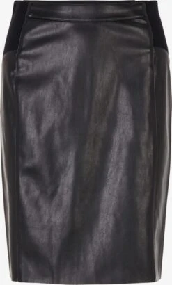 Vero Moda Jupes En Cuir Jupe Buttersia Femme Noir