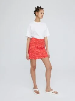 EDITED Mini-jupes Jupe Danna Femme Rouge Orangé -Parfaite Jupe 924a6a120ea5f98c88fc2e007dac1db8