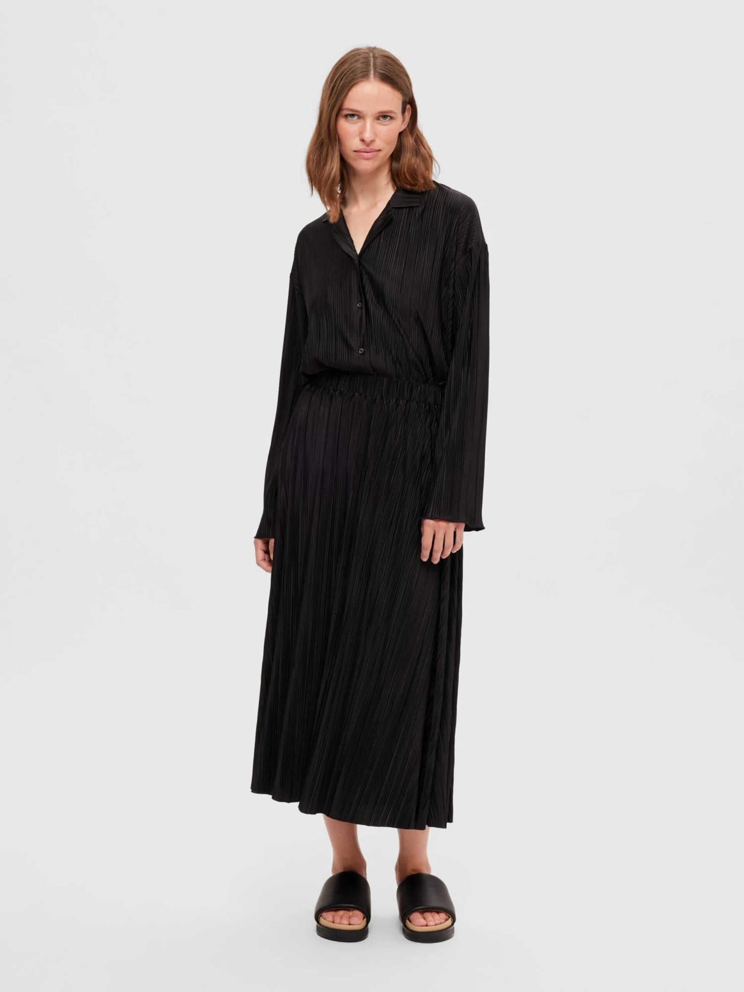 Selected Femme Jupes Longues Jupe SIMSA Femme Noir 6 Selected Femme Jupes Longues Jupe SIMSA Femme Noir – Image 4