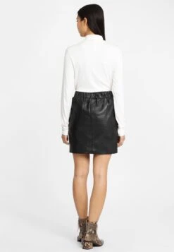 Jupes En Cuir Jupe G2GJoggskirt LABRIV Femme Noir -Parfaite Jupe 976e4ffef6bf9c5d3af903dd6146a7ff