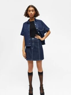 Object Mini-jupes Jupe Gemme Femme Bleu Foncé 7 Object Mini-jupes Jupe Gemme Femme Bleu Foncé -Parfaite Jupe 9b8734cb6da4908b786ea97031ad1fef