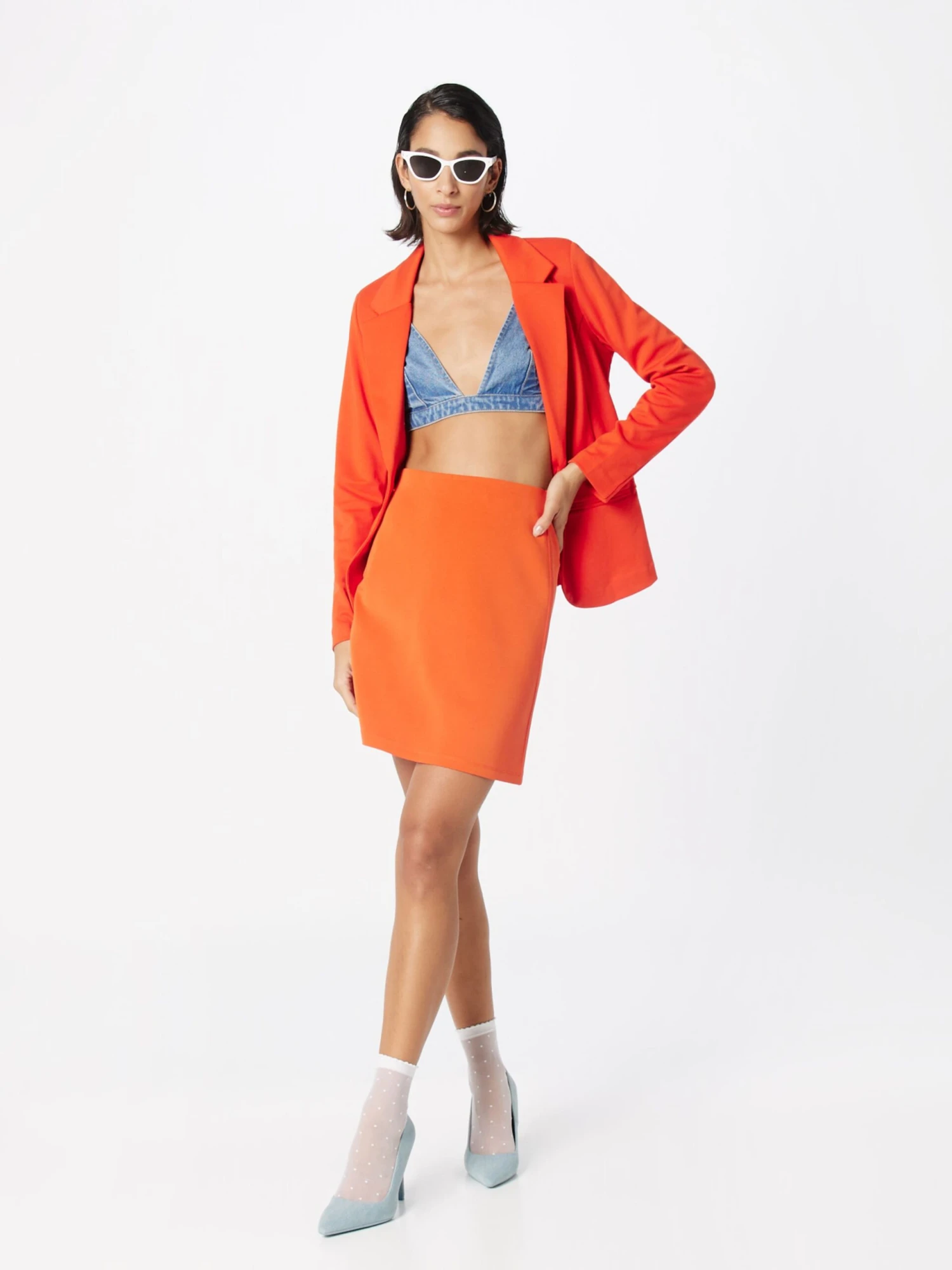 S.Oliver Mini-jupes Jupe Femme Mandarine 6 S.Oliver Mini-jupes Jupe Femme Mandarine – Image 4