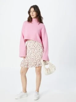 MOSS COPENHAGEN Mini-jupes Jupe Neomina Rikkelie Femme Blanc -Parfaite Jupe a03b3e48a7cffbdb75dd6c79df7f1eb3