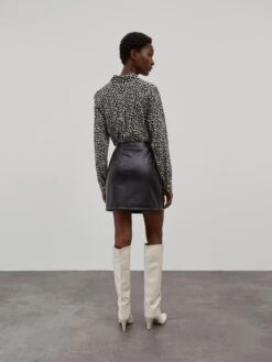 EDITED Jupes En Cuir Jupe August Femme Noir -Parfaite Jupe a0e23b9b3853c201ba7a7aef23449a99