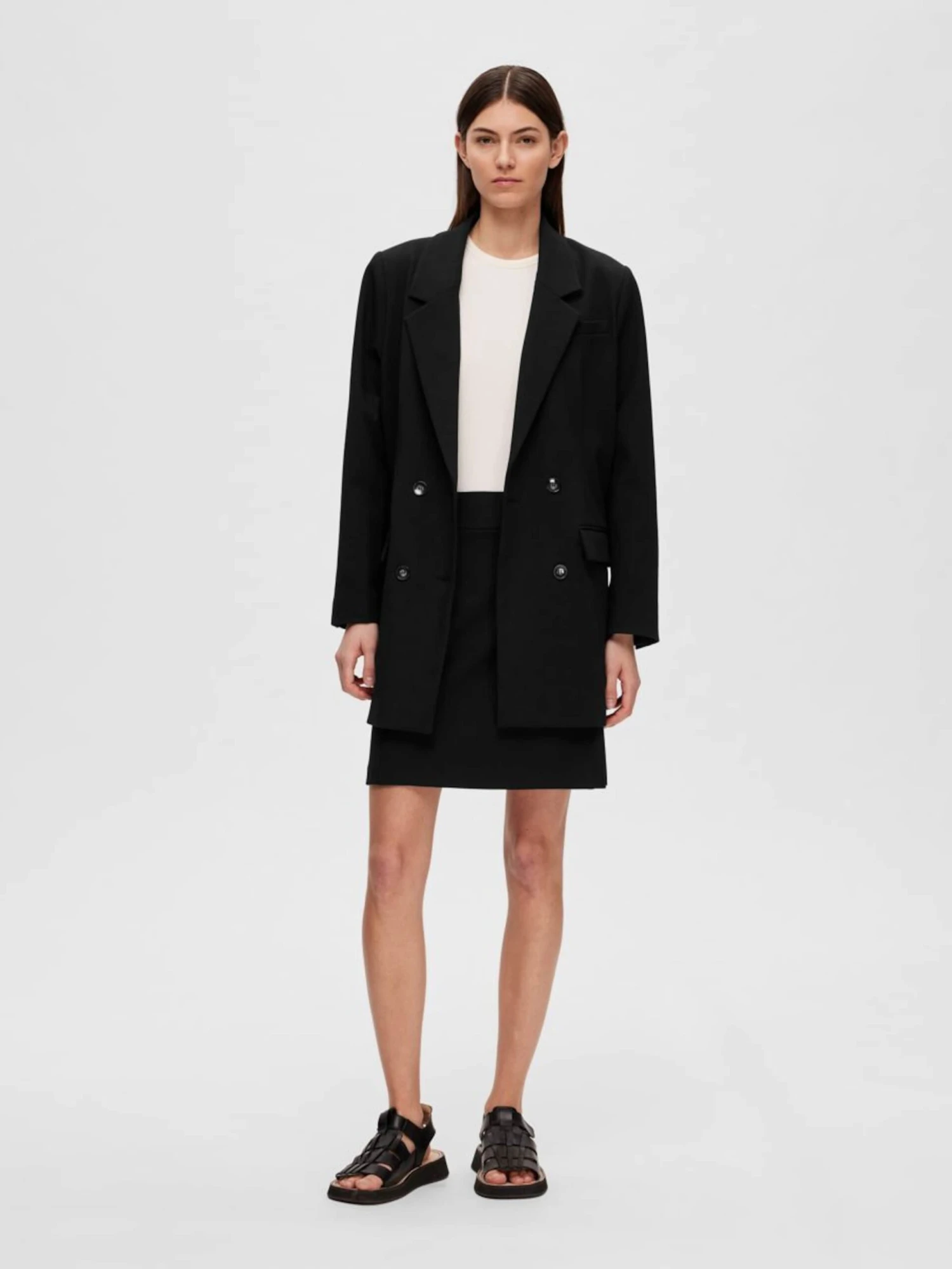 Selected Femme Mini-jupes Jupe New Myla Femme Noir 6 Selected Femme Mini-jupes Jupe New Myla Femme Noir – Image 4