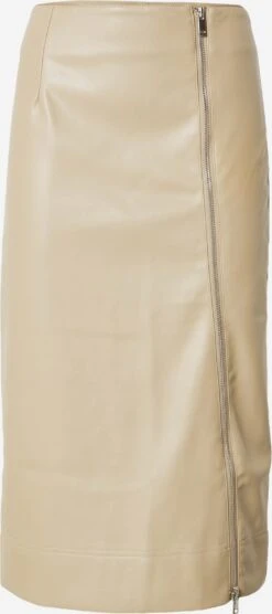 WAREHOUSE Jupes En Cuir Jupe Femme Beige