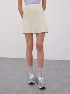 EDITED Mini-jupes Jupe Danna Femme Beige Clair -Parfaite Jupe ac0aa5bbca0d949eb074b046bfd33999