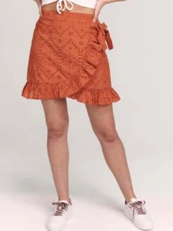 Shiwi Mini-jupes Jupe CAPE TOWN Femme Rouille -Parfaite Jupe ad00bae2320bf208fb0a93ccbb63b333