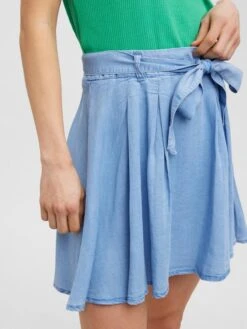 Vero Moda Mini-jupes Jupe LILIANA Femme Bleu -Parfaite Jupe b6811475b02723d4a76508f367a385d3