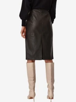 Jupes En Cuir Jupe LEDIKO Femme Sapin -Parfaite Jupe bbb34493fd3f4bfbd40cfd7a5808db1b