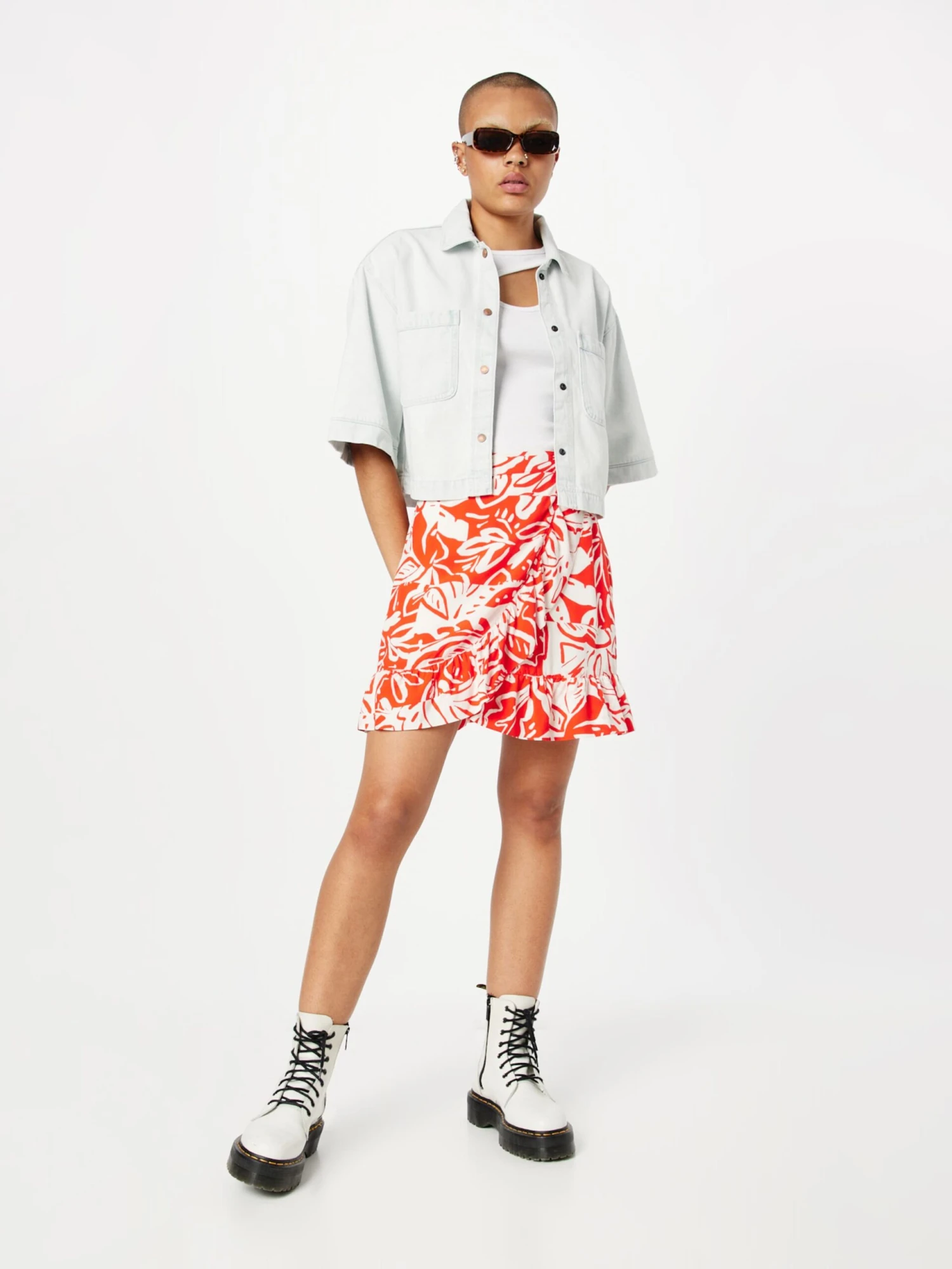 S.Oliver Mini-jupes Jupe Femme Orange 7 S.Oliver Mini-jupes Jupe Femme Orange – Image 5