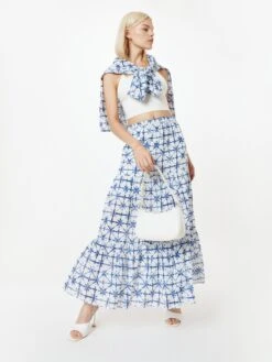 MAISON 123 Jupes Longues Jupe AIDA Femme Blanc -Parfaite Jupe bf14034b0cfc9f928a9dd20dc5309ea7