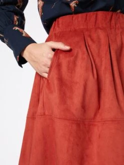 Moves Mini-jupes Jupe Kia Femme Rouge Rouille -Parfaite Jupe c47d07188f0cf9a522a5c91592078e5c