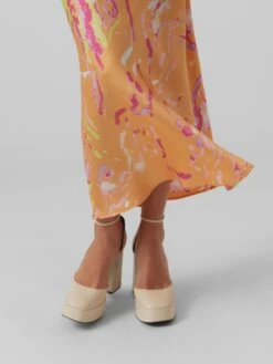 Vero Moda Jupes Longues Jupe HEART OLI Femme Orange Clair 11 Vero Moda Jupes Longues Jupe HEART OLI Femme Orange Clair -Parfaite Jupe c65b55d73ba6d74235503cf26002be62