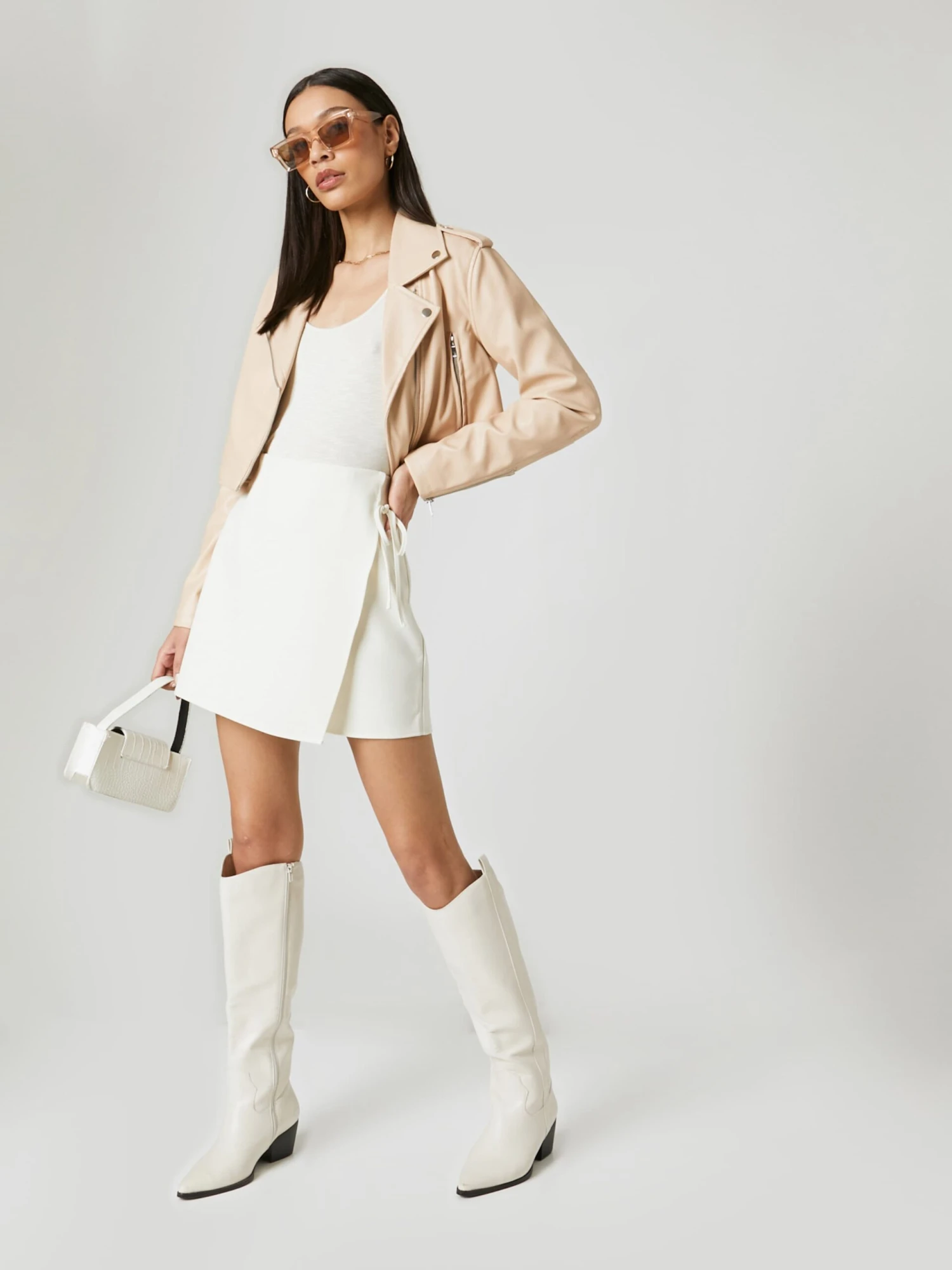 Mini-jupes Jupe Jenny Femme Blanc 7 Mini-jupes Jupe Jenny Femme Blanc – Image 5