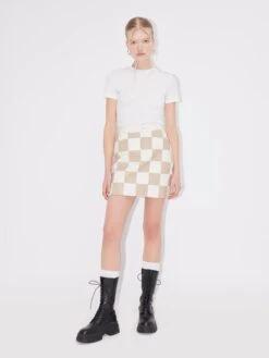 Jupes En Cuir Jupe Tamara Femme Crème / Sable -Parfaite Jupe c75cb7f487c009ae08002c9f199355c0