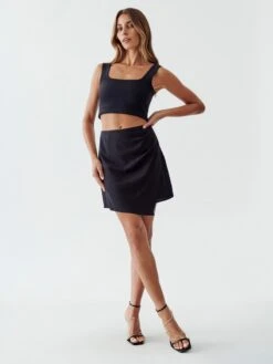 Calli Mini-jupes Jupe Altheda Femme Noir -Parfaite Jupe cbc79de1d29574f7d4b2d44bb551c9f1