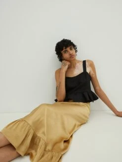 EDITED Jupes Longues Jupe Gracie Femme Marron -Parfaite Jupe ce4507d3c4bdc5d6999380fffd25678d