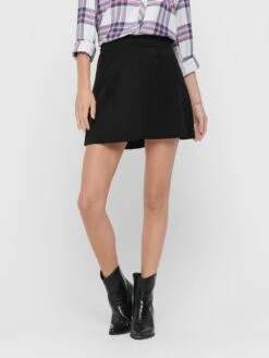 ONLY Jupes En Cuir Jupe Onllinea Femme Noir -Parfaite Jupe cfba14e2090f4234d1972031f083aff9