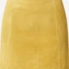 EDITED Jupes En Cuir Jupe Celia Femme Jaune -Parfaite Jupe d4241f9d55df7db3d103e4aed81bee4e