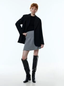 EDITED Mini-jupes Jupe Paolina Femme Gris -Parfaite Jupe d87ebefaabd896e1d2f6975bca4a4e58