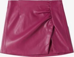 BERSHKA Jupes En Cuir Jupe Femme Violet
