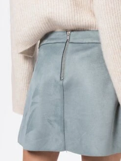 ONLY Jupes En Cuir Jupe LINEA Femme Bleu Fumé -Parfaite Jupe dc9f2d7681b72f2f5909a0e3f730084a