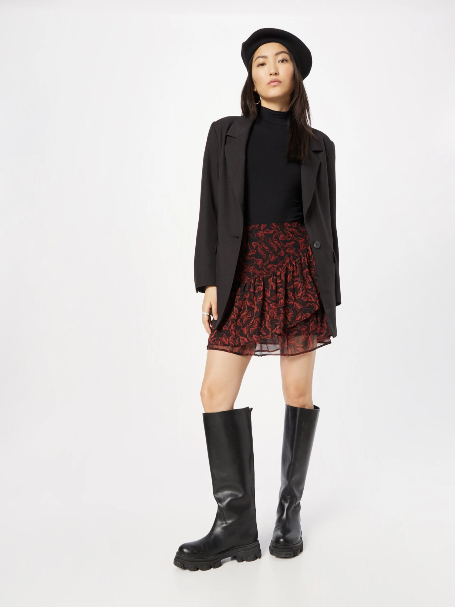 Soaked In Luxury Mini-jupes Jupe Luciana Femme Rouge / Noir 7 Soaked In Luxury Mini-jupes Jupe Luciana Femme Rouge / Noir – Image 5