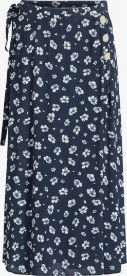 Khujo Jupes Longues Jupe Hepke Femme Bleu Marine / Bleu Nuit