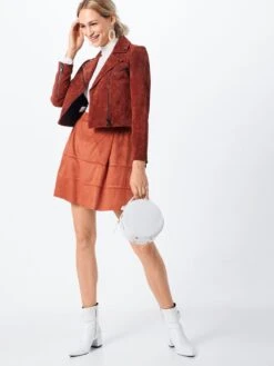 Noisy May Jupes En Cuir Jupe Femme Rouge Rouille -Parfaite Jupe eb6a8dbac1659ca51d95bfeee2f86a85