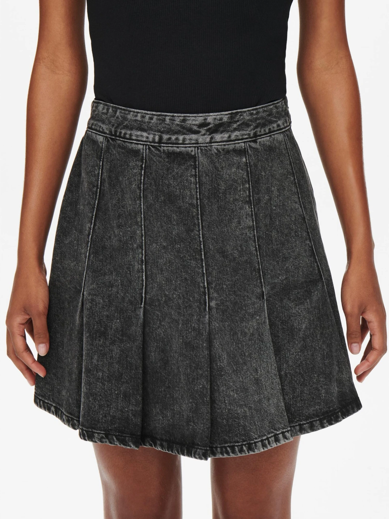 ONLY Mini-jupes Jupe STEFFI Femme Gris 8 ONLY Mini-jupes Jupe STEFFI Femme Gris – Image 6