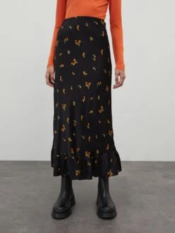 EDITED Jupes Longues Jupe Gracie Femme Noir 10 EDITED Jupes Longues Jupe Gracie Femme Noir -Parfaite Jupe eedd37c59ef6c672714671529f7209d6