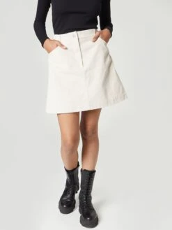 Mini-jupes Jupe Emelie Femme Blanc Cassé -Parfaite Jupe f2c3590c454c1105edb931c22b640a85