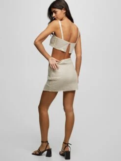 PULL & BEAR Mini-jupes Jupe Femme Blanc Cassé -Parfaite Jupe f50b688acf6e3eb381402c90bf265b3c