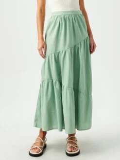Jupes Longues Jupe EVANS Femme Vert Clair -Parfaite Jupe f6b87f56526192c8be5b0c0018f27e69