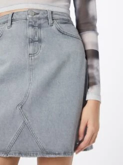 TOM TAILOR Denim Mini-jupes Jupe Femme Gris Clair -Parfaite Jupe f87f6e839005b88f80ebb352d3e0a2fe
