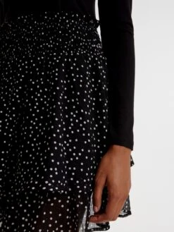 EDITED Mini-jupes Jupe Magnolia Femme Noir / Blanc -Parfaite Jupe fe99f3a5590619c9935ee1792fbf286b