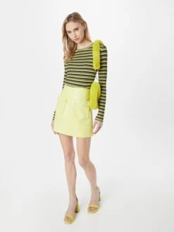 MbyM Jupes En Cuir Jupe Ansorro Femme Jaune Citron -Parfaite Jupe ff9feb1b9ac6d2830b5714df96ab0aaa